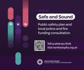 public safety plan and local police and fire funding consultation poster